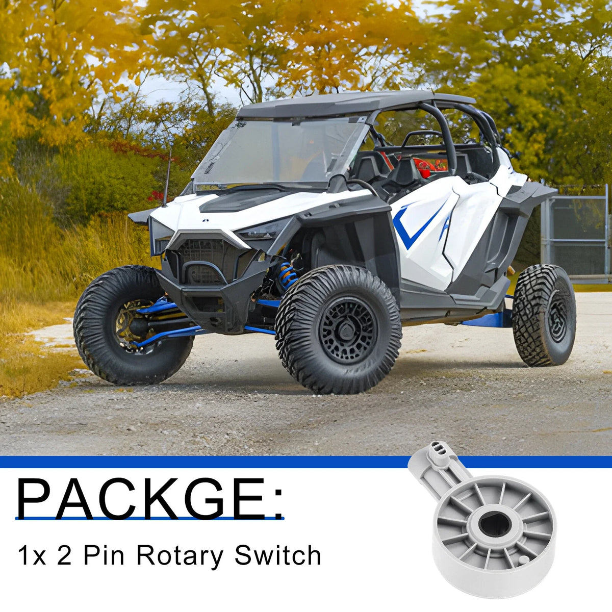 Gear Position 2 Pin Rotary Switch for Polaris RZR 900 Ranger XP 4 1000 (2017–2023)