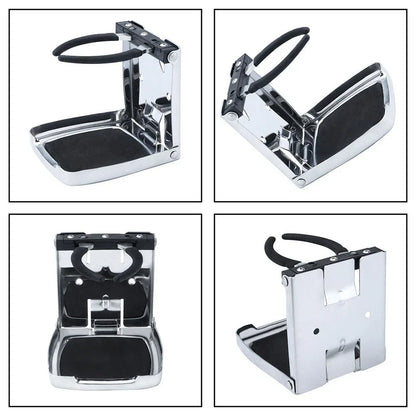 Adjustable Stainless Steel Cup Holder for Boat RV Truck Yacht (Compact)