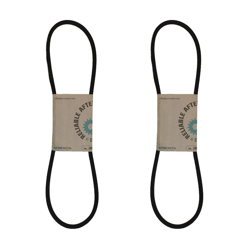 Set of 2 Deck Belts for Murray 46" LT Rail Frame (1990–Present)