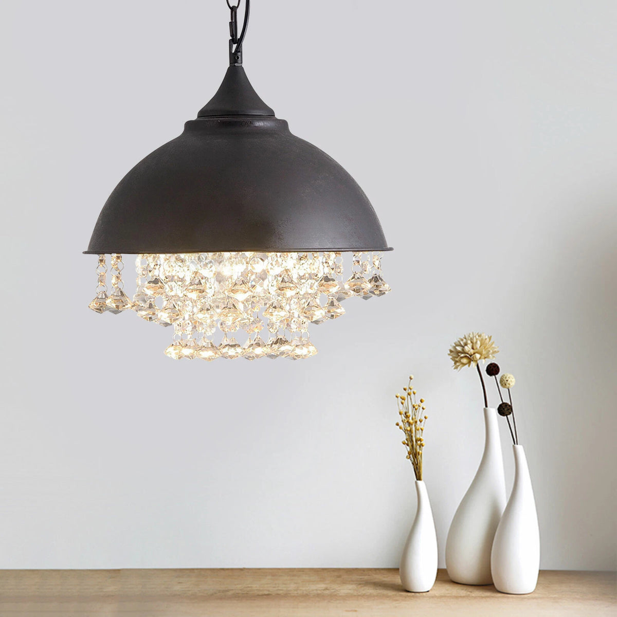 Rustic Industrial Chandelier Pendant Lighting Ceiling Fixture Lamp