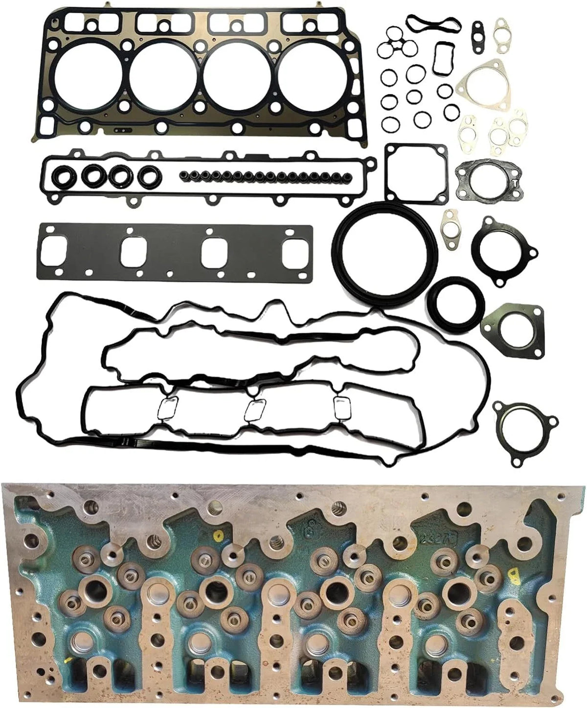 Cylinder Head & Full Gasket Kit for Doosan Daewoo D34 D34P D34NAP (–)
