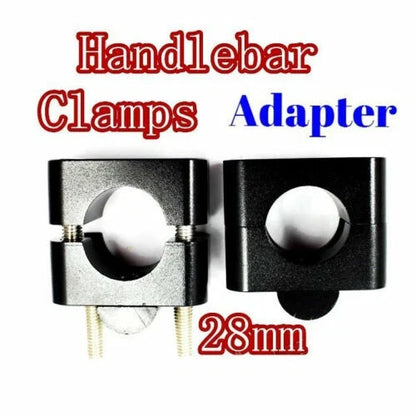 Handlebar Fat Bar Mount Clamps Risers Adapter for Mini Bike ATV (28mm)