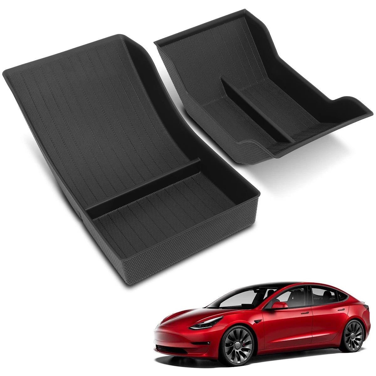 Set of 2 Lower Storage Boxes for Tesla 3 Y (2021–2023) 18073288