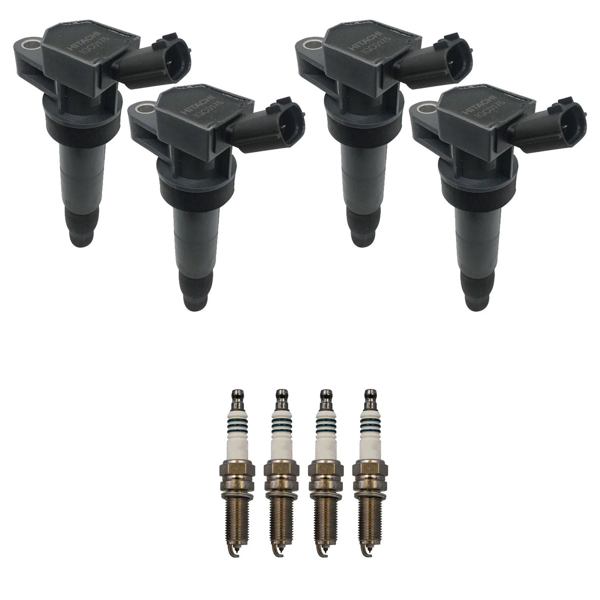 Set of 4 Ignition Coils & Spark Plugs for Kia Optima, Hyundai Sonata (2011–2016)