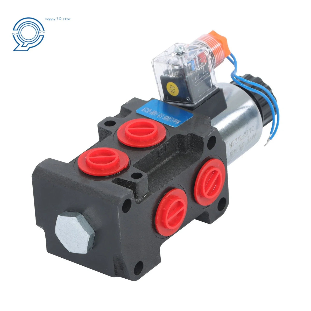 Hydraulic Solenoid Diverter Selector Valve 1/2" BSP 6 Port for