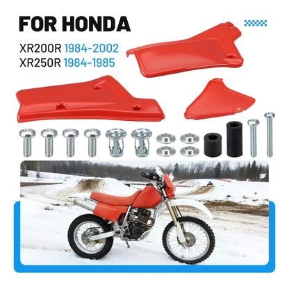 Set of 2 Side Panels Covers Red for Honda XR200R (1984–2002) XR250R (1984–1985)