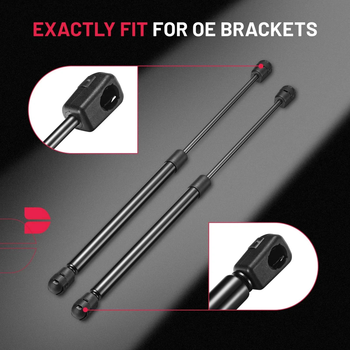 Lift Struts for 16" Camper Topper Rear Window for Pickup Toolbox Lid (35LB, 2010–2025)