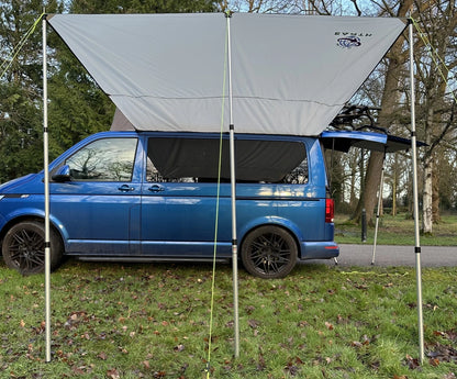 2X Awning Sun Canopy for Campervan Caravan (2010–2023) 2.4 x 3m Stone