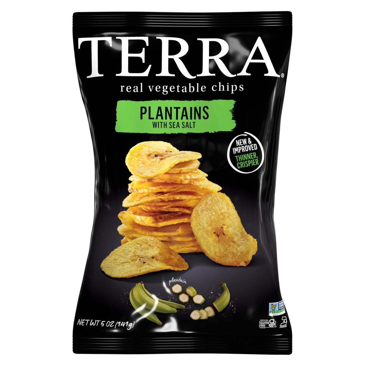 Terra Plantains Sea Salt Vegetable Chips 5 oz (Pack of 1)