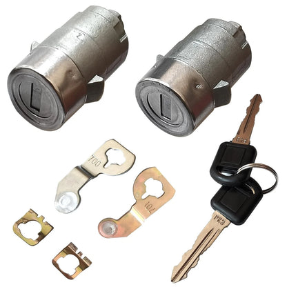 1 Pair Door Lock Cylinder Set w/Key for Chevy Silverado