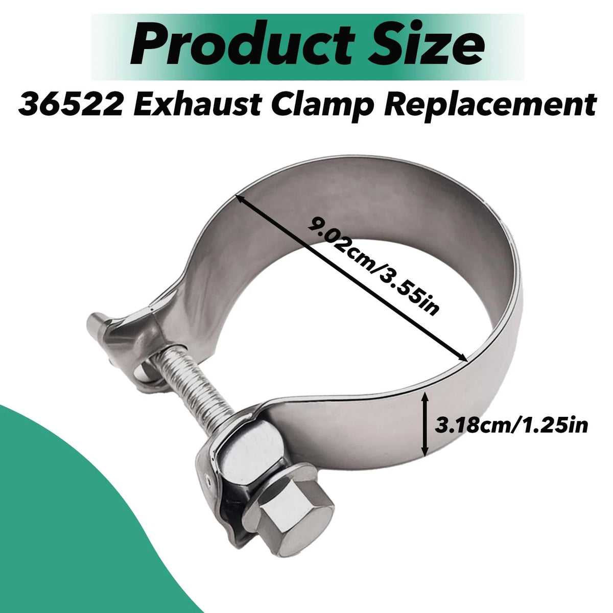 Exhaust Clamp for GMC Sierra Yukon XL Chevrolet Avalanche (2008–2024)