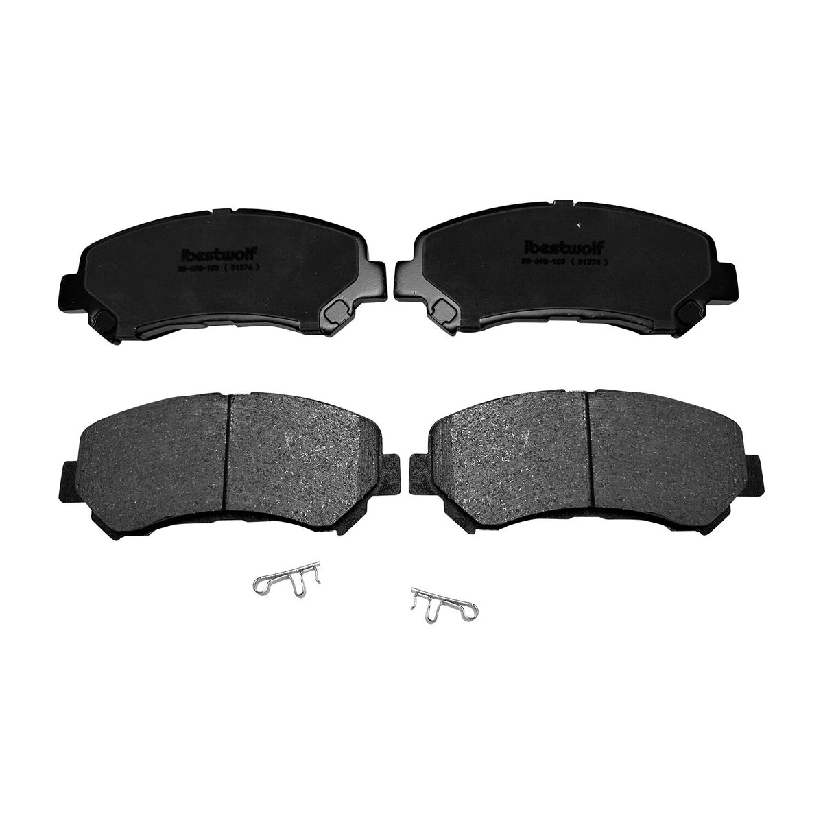 Set of 4 Front Ceramic Brake Pads for Nissan Juke Maxima Sentra Rogue (P-1374, D1374)