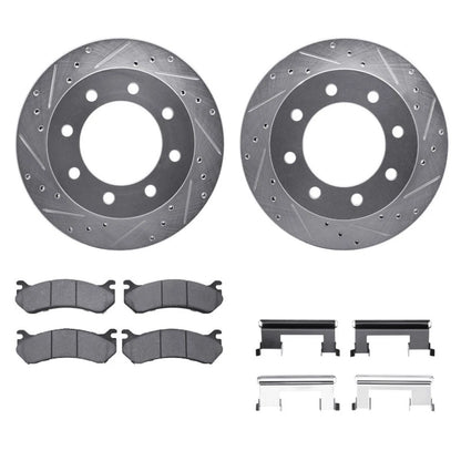 Drilled and Slotted Rotors for Chevy Silverado 2500 (1999–2010) ALX-PAU-DF-7212-48012-CLA1