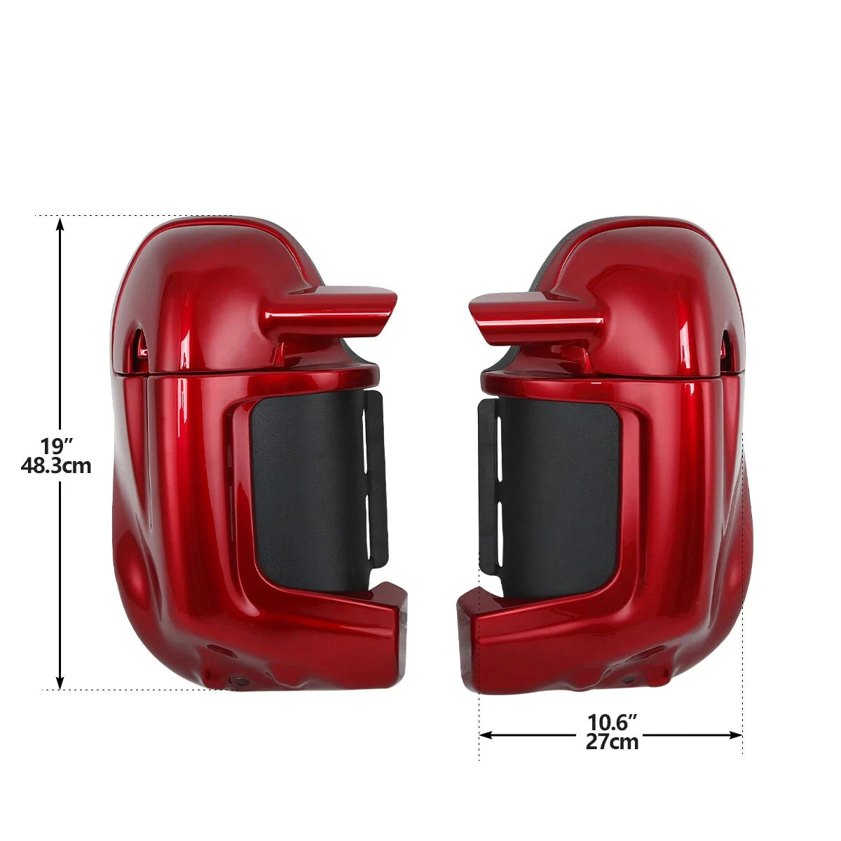 Lower Vented Fairing Glove Box for Harley Touring Road King Glide (1983–2013)