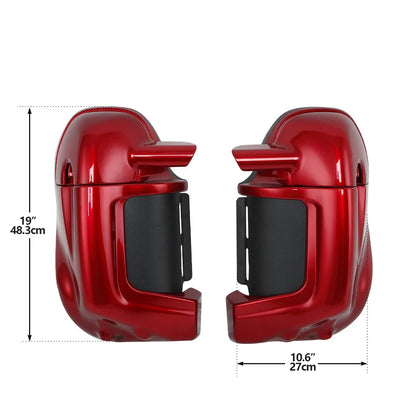 Lower Vented Fairing Glove Box for Harley Touring Road King Glide (1983–2013)