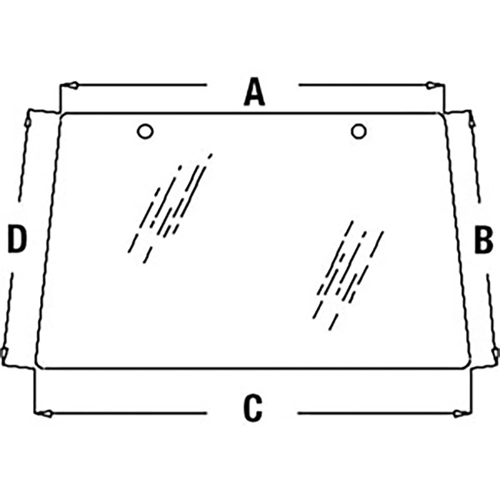 Windshield Cab Glass for John Deere 6110 6200 6210 6300 6310 6400 6410
