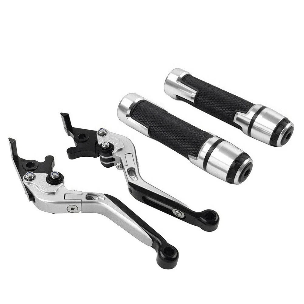 Silver Extendable Brake Clutch Levers Set for Suzuki GSXR750