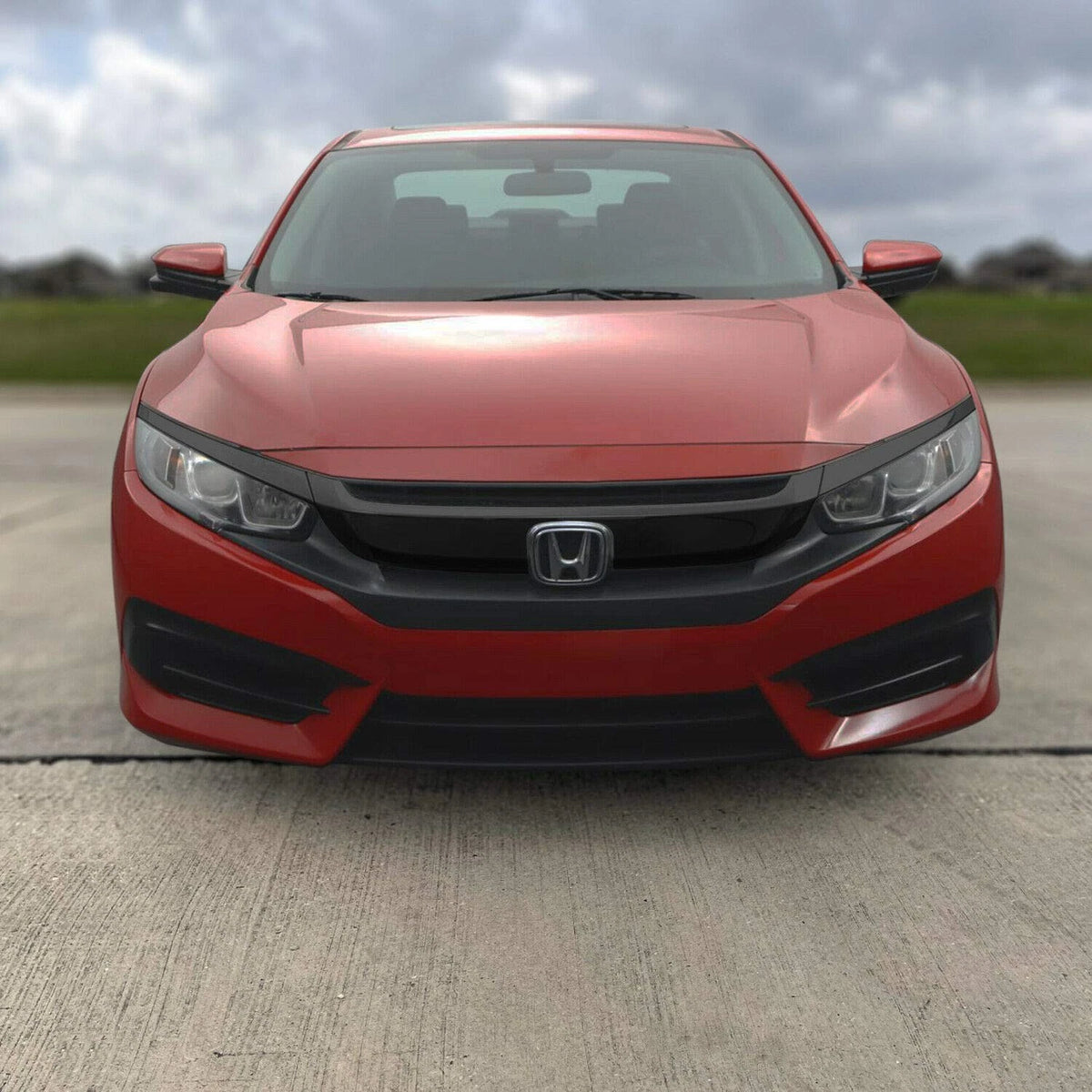 Chrome Delete Blackout Vinyl Overlay for Honda Civic (2016–2021)