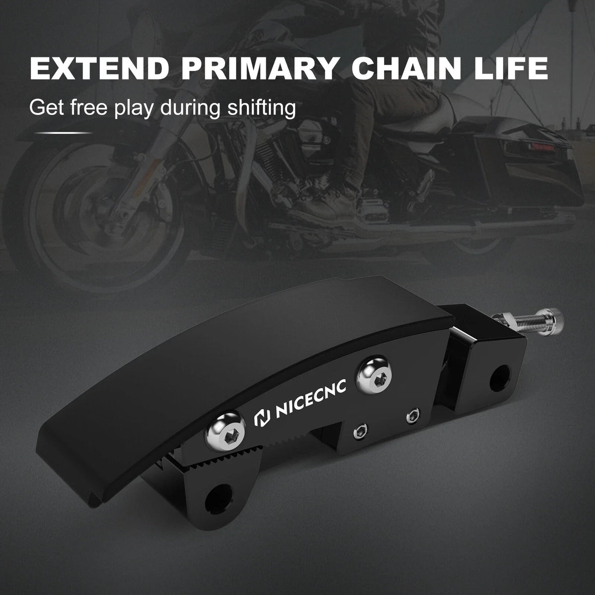 Anodized Primary Chain Adjuster Kit for Street Glide FLHX FLHXS FLHXSE (2014–2023)