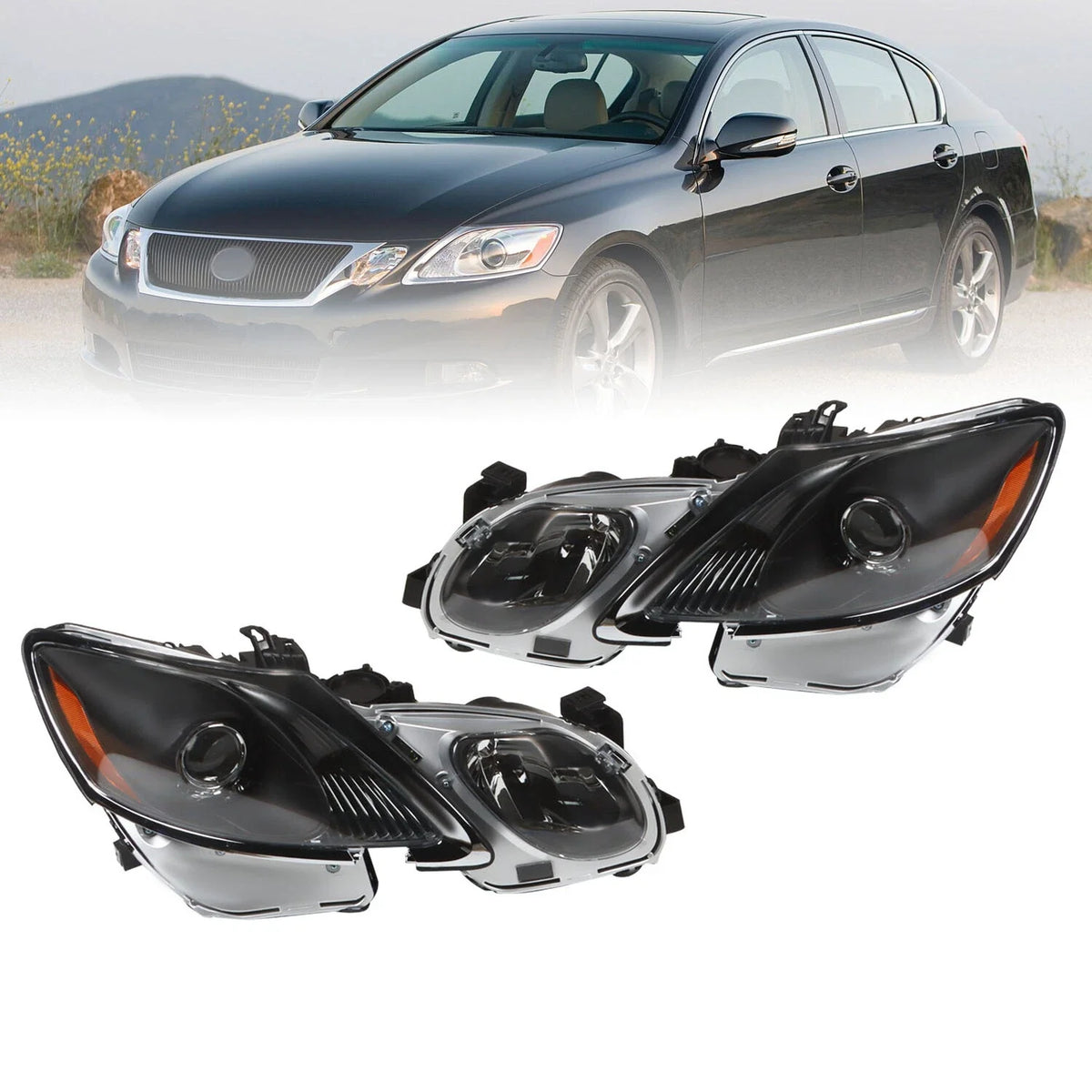 Projector Headlights for Lexus GS300 GS350 GS450h GS460 (2006–2011)