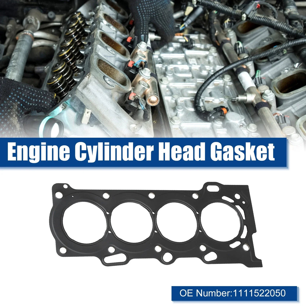 Engine Cylinder Head Gasket for Toyota Corolla (1998–2008) No. 11115-22050 Black
