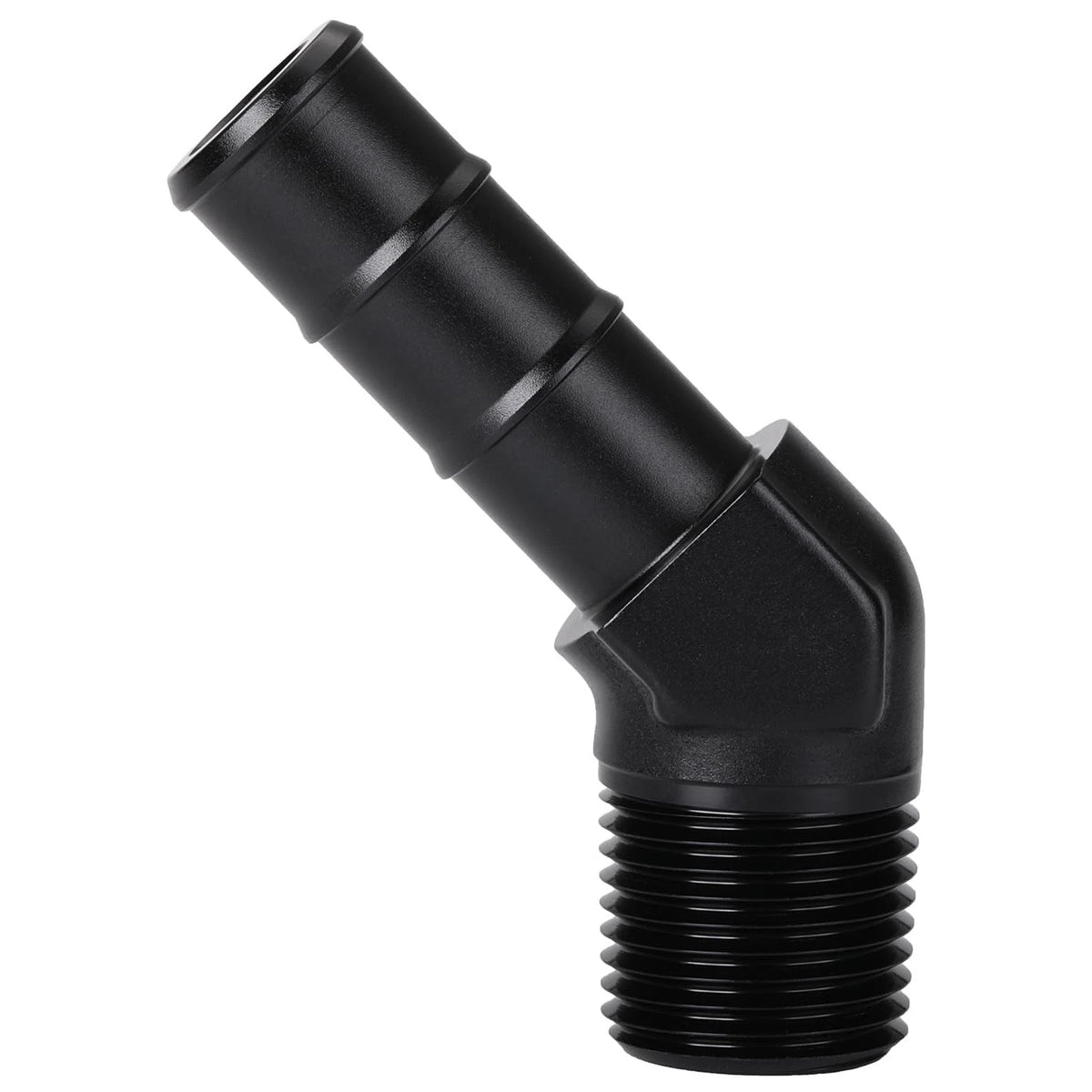 1/2 NPT Male to 5/8 Hose Barb Adapter - 45 Degree
