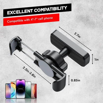 Magnetic Phone Holder for Gym - Powerful N52 Magnet Base, Black