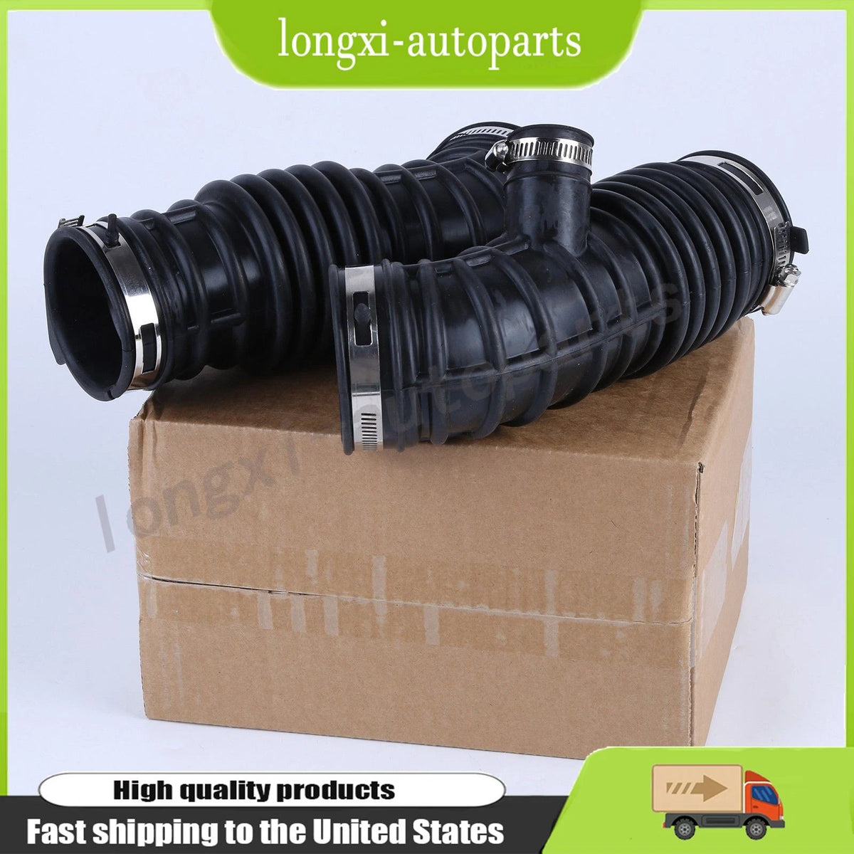 2X Engine Air Intake Hose for Infiniti M25 M37 M56 Q70 (16576-1MA0A, 16576-1MA0B)