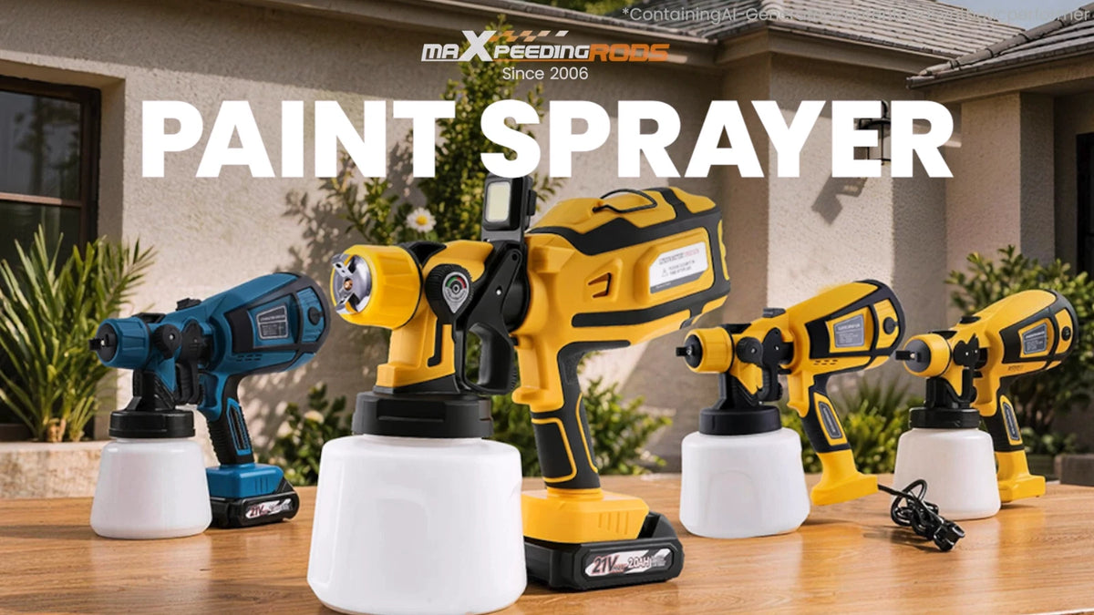 200W Electric HVLP Paint Sprayer Gun for Dewalt 20V Battery (No Part Numbers)