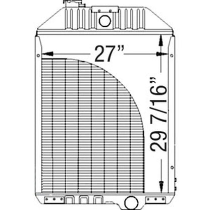 Radiator for John Deere Cotton Picker (29 1/2 x 25 7/8 x 3 1/4)