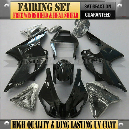 Fairing Kit for Yamaha YZF R1 (1998–1999) Glossy Black ABS Bodywork Set