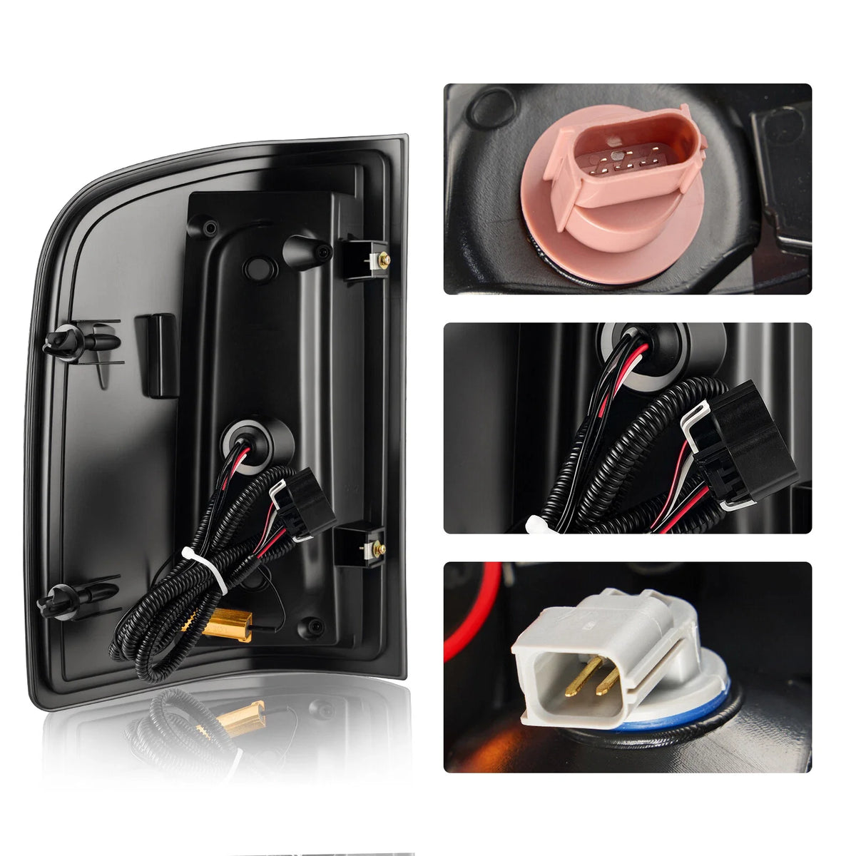 Pair of Smoked LED Tail Lights for Chevy Silverado 1500 2500 (2007–2013)