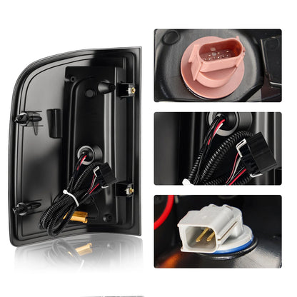 Pair of Smoked LED Tail Lights for Chevy Silverado 1500 2500 (2007–2013)