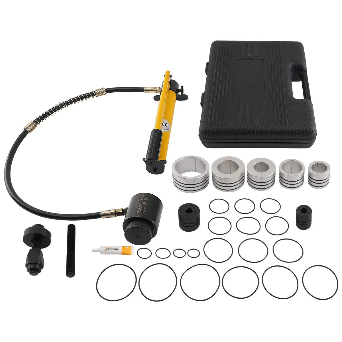 Hydraulic Exhaust Pipe Expander Tool Kit 10T for Manual Tailpipe (1-5/8" to 4-1/4")