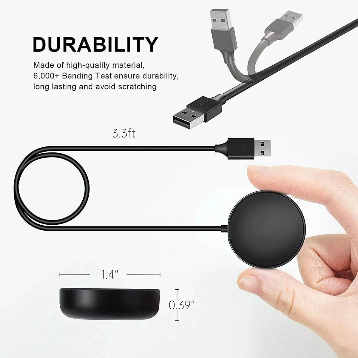 Wireless Magnetic Charger Dock for Samsung Galaxy Watch 5 Pro/6/4/3 Active2