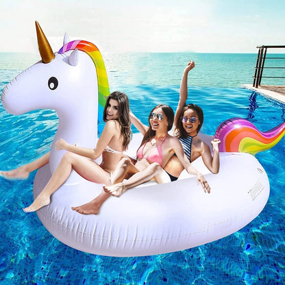 Giant Unicorn Pool Float for Summer Beach (94" X-Large)