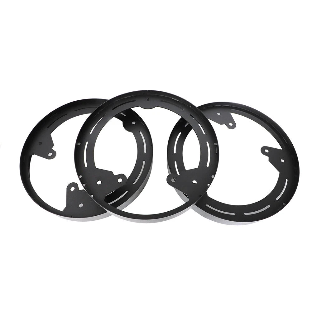 3X LED Wheel Ring Light Mounts for Polaris Slingshot (DIY Kit, Aluminum, Black)