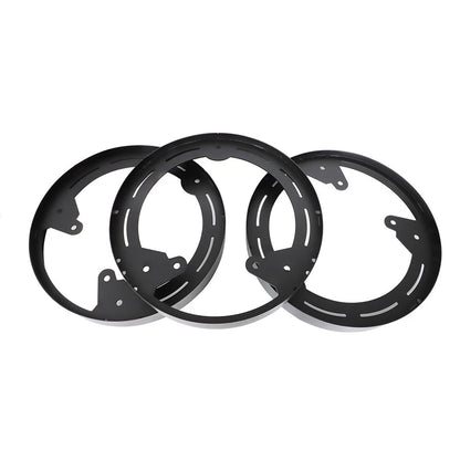 3X LED Wheel Ring Light Mounts for Polaris Slingshot (DIY Kit, Aluminum, Black)