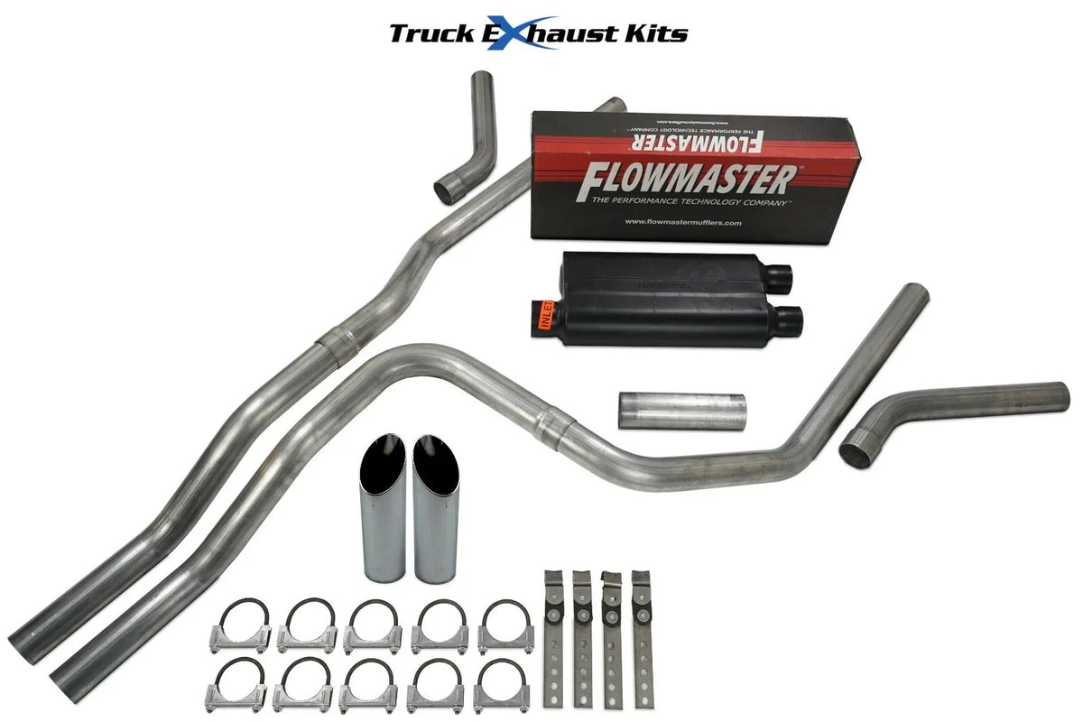 2.5" Dual Exhaust Kit for GMC Yukon XL (2007–2014) Flowmaster 50 Series SW Tip