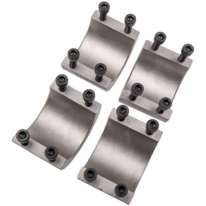 Set of 4 Steel Tube Clamps for Universal Roll Cage (CNC Machined)