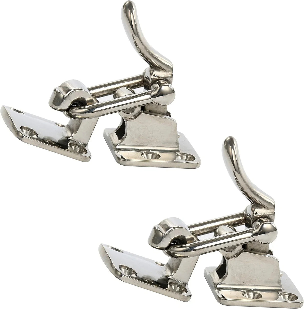 2X Stainless Steel 90 Degree Clamp Locking Cam Latches for Universal Fit