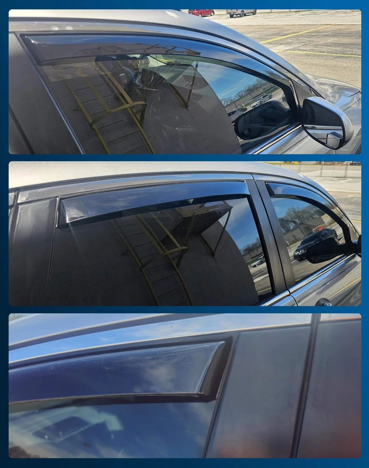 4X Shatterproof InChannel Rain Guards for Honda CRV (2012–2016)