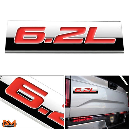 3D Polished Metal Red Decal Emblem for GMC Chevrolet (2010–2023)