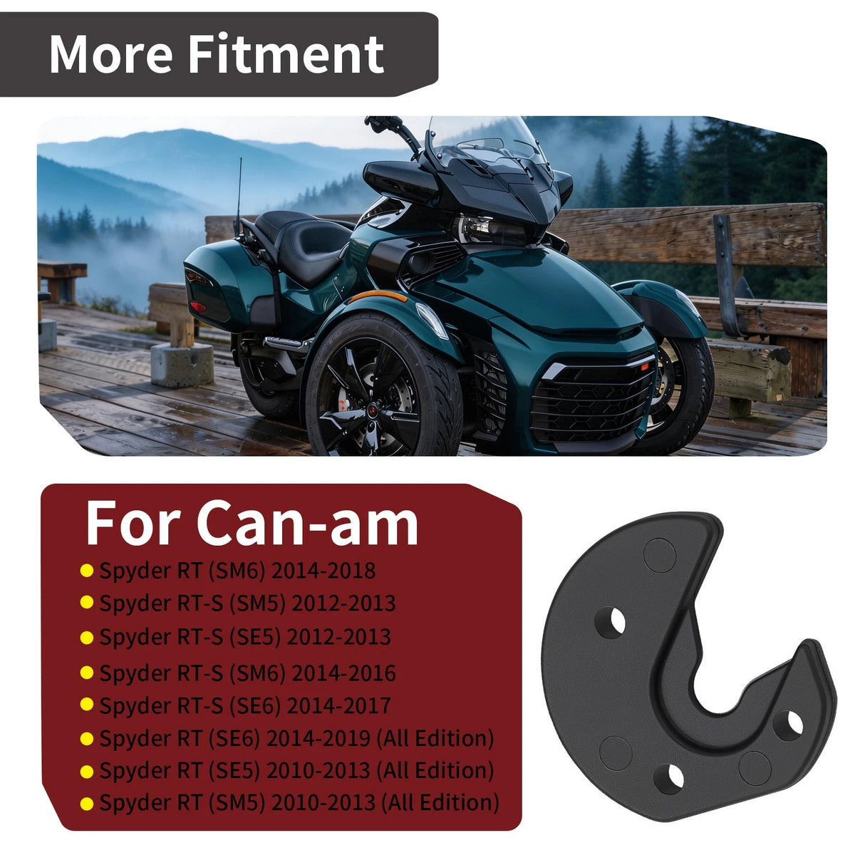 Console Assembly Housing Clip for Can-am Spyder RT RT-S SE5 SM5 (2010–2013) 219800158