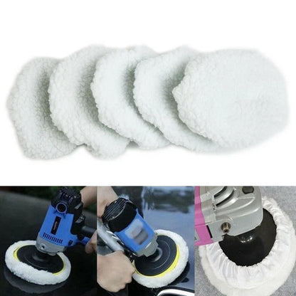 Set of 5 Polishing Bonnet Buffers for 5-6" Car Polisher