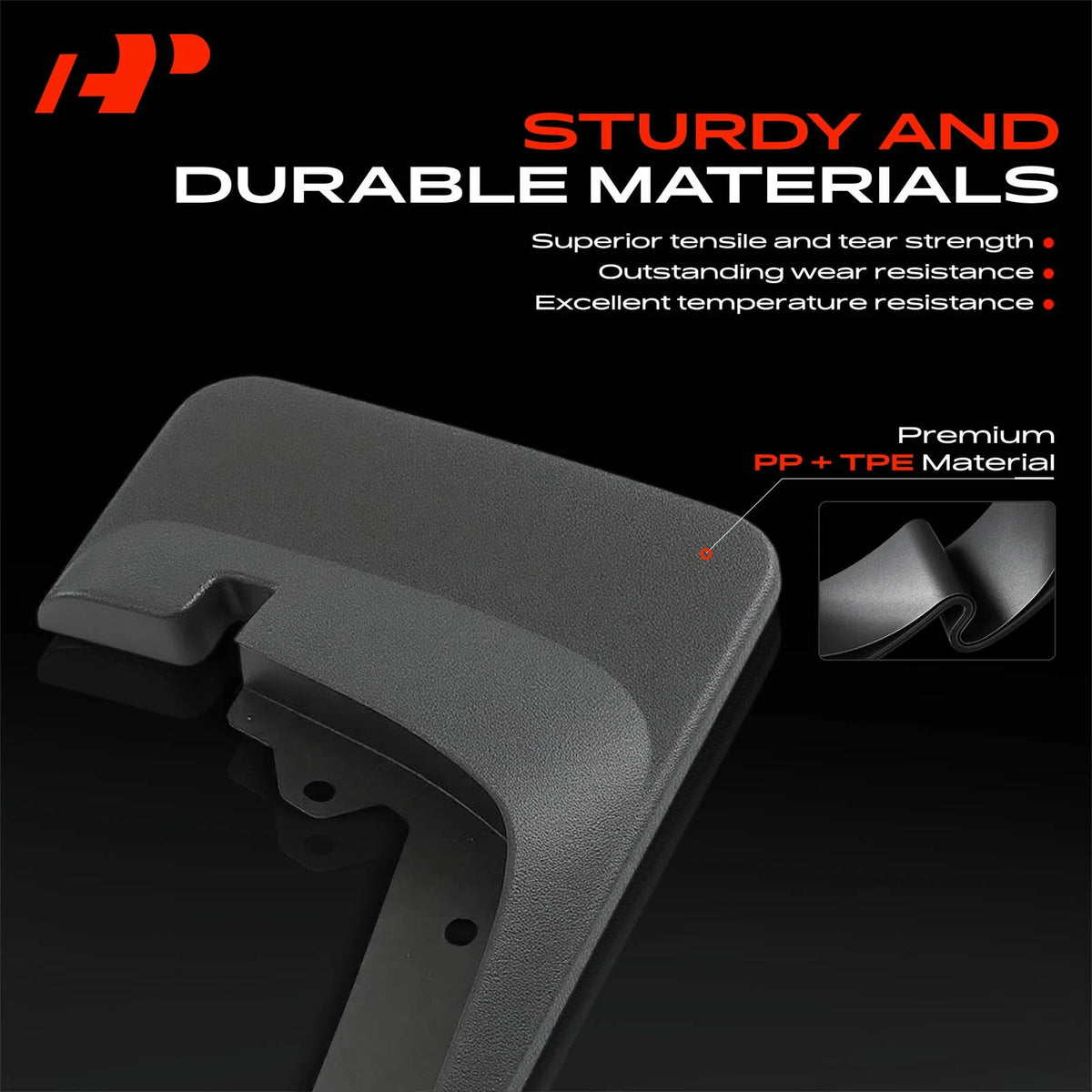 2X Mud Flaps Splash Guards for Ford F-150 (2021–2023)