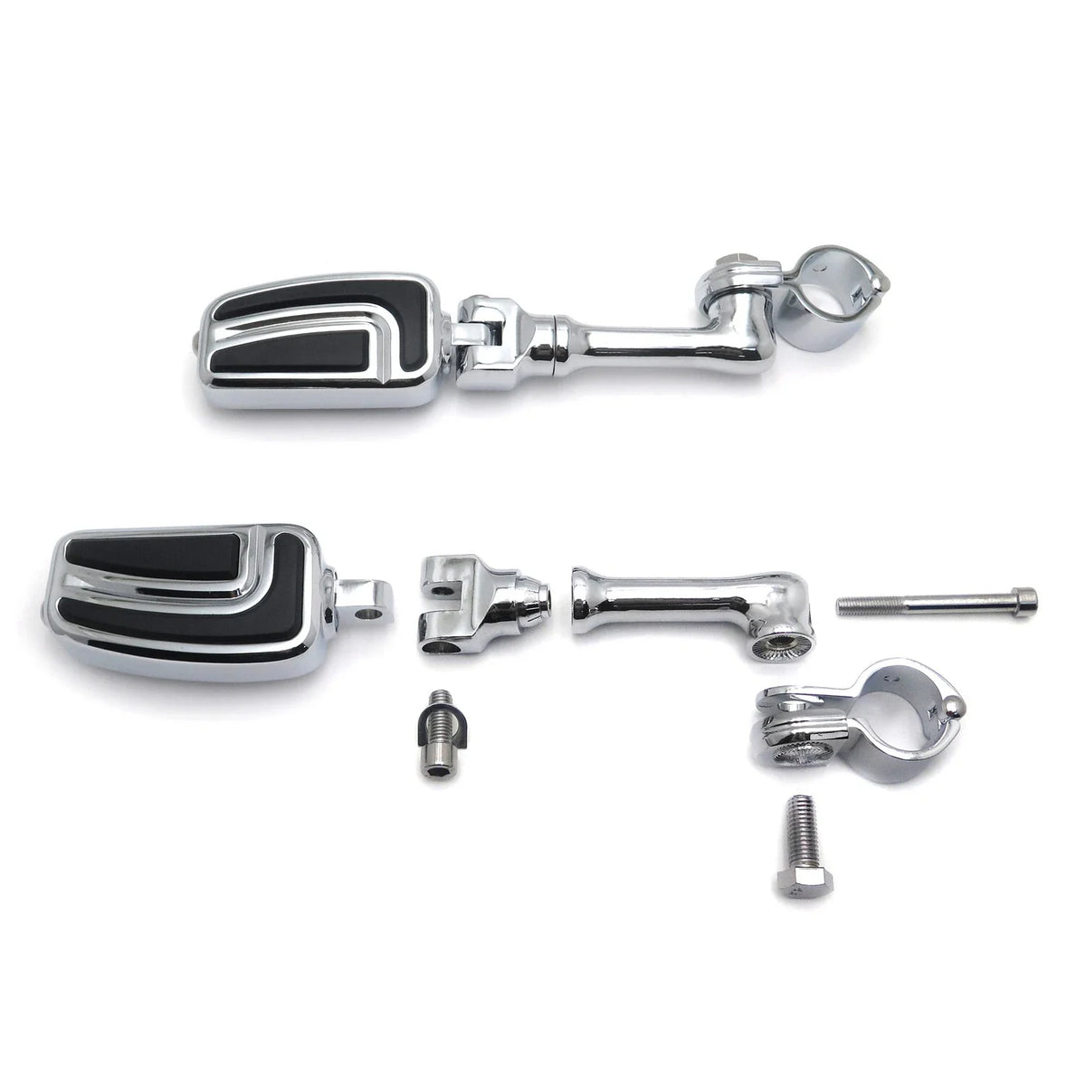 4.5" Foot Peg Kit for Honda Shadow, Harley Road King, Street Glide (Year Range)