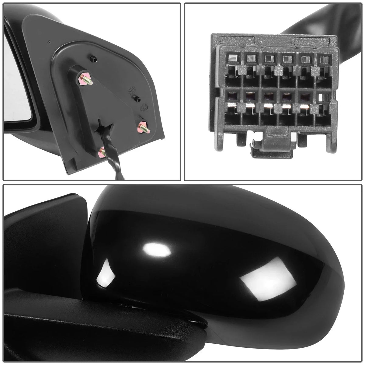 Power Heated Glass Side Door Mirror for Jeep Compass (2014–2015)