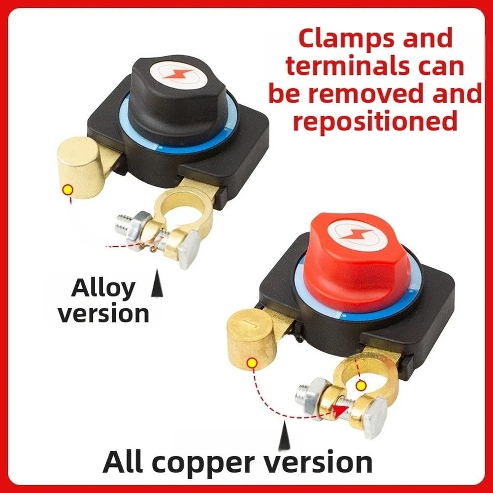 Battery Power Disconnect Switch for Cars SUVs Boats (12V & 24V Systems)