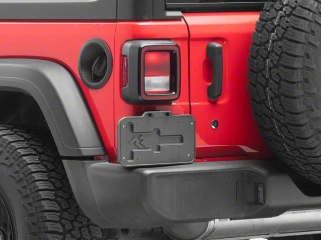 3M Tape-On License Plate Relocation Mount for Jeep Wrangler JL (2018–2026) 11238.16
